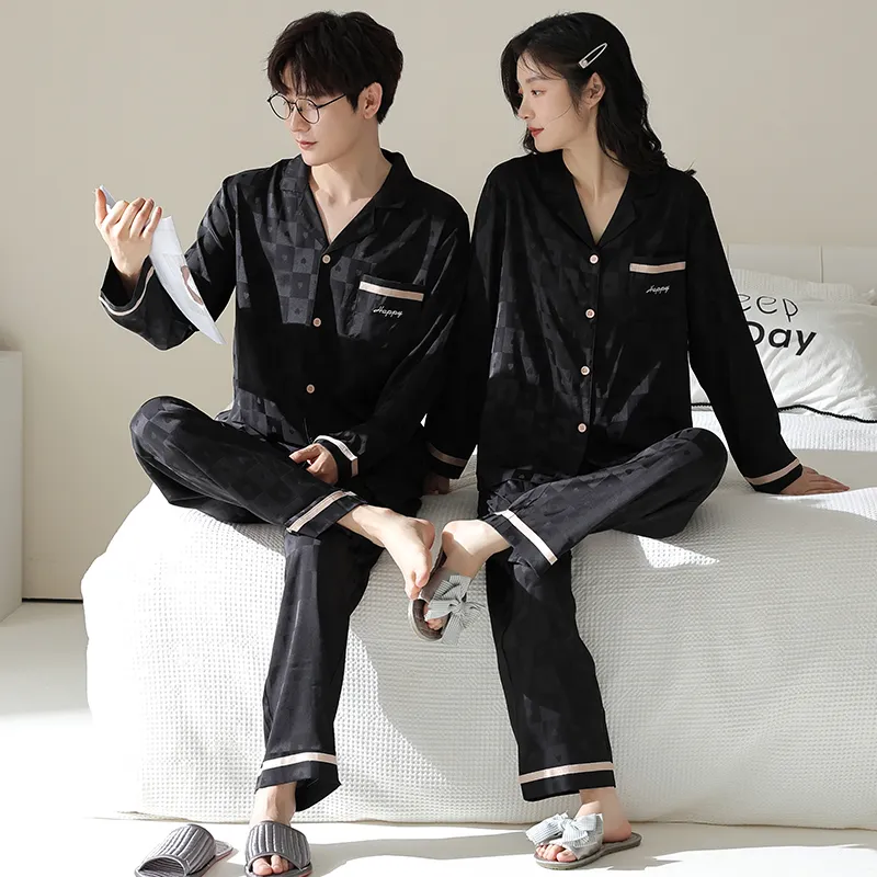 Qin Jing Pajama Set Unisex Black-6