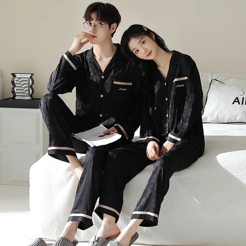 Qin Jing Pajama Set Unisex Black-3