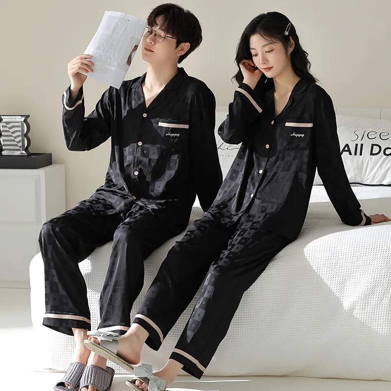 Qin Jing Pajama Set Unisex Black-5