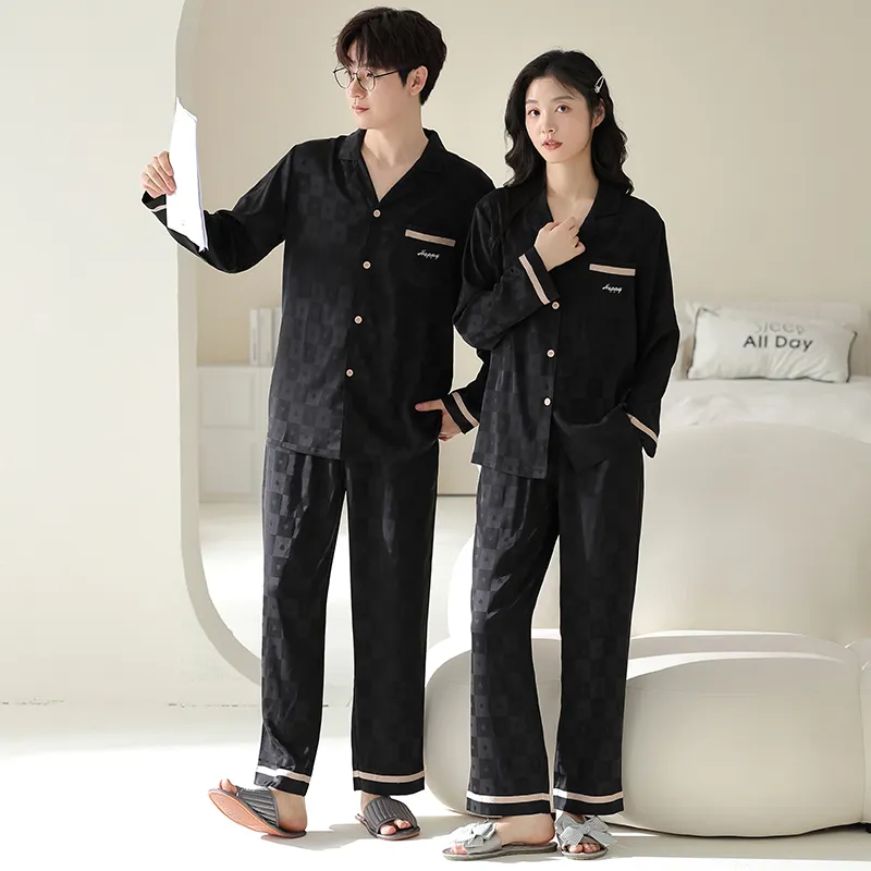 Qin Jing Pajama Set Unisex Black-4