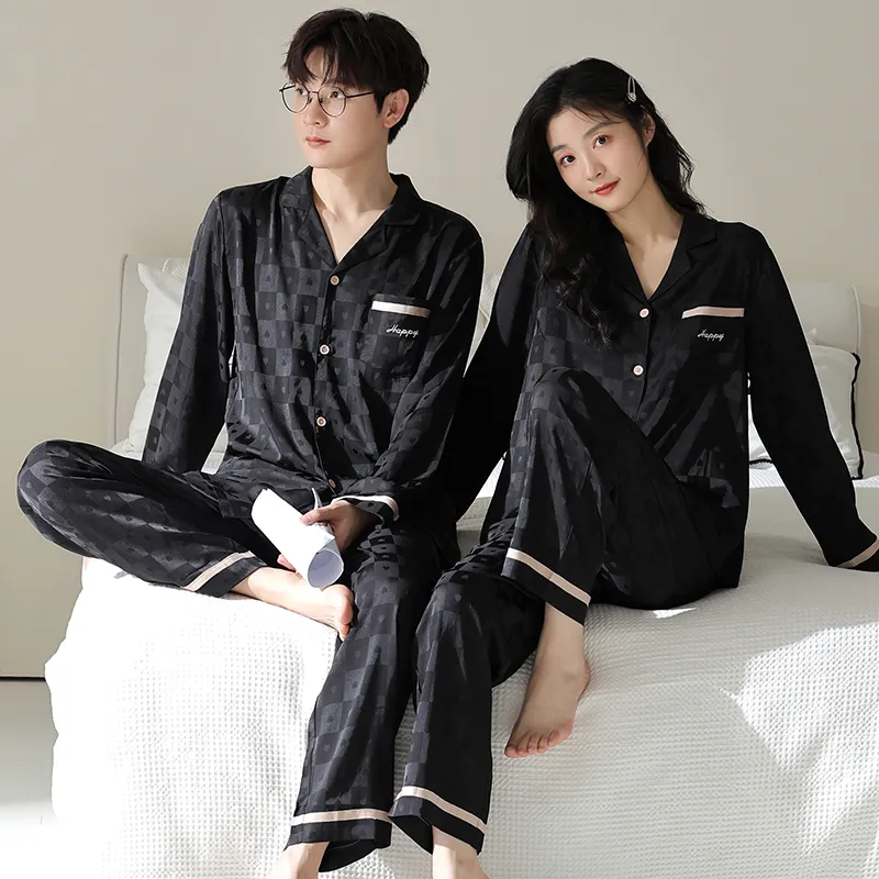 Qin Jing Pajama Set Unisex Black-2