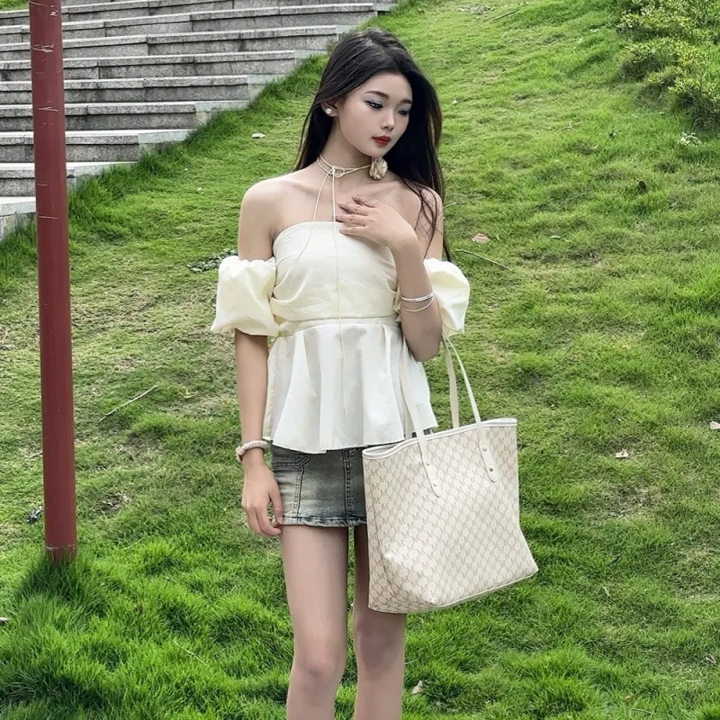 CMLZIUA Pu Korean Trendy College Tote Bag Multicolor Regular Women's Black/Coffee/Ecru-22