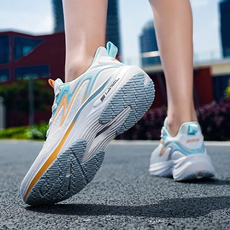 BTE Slip Resistant, Abrasion Resistant, Breathable, Rebound Low Top Long Distance Running Shoes Unisex-7