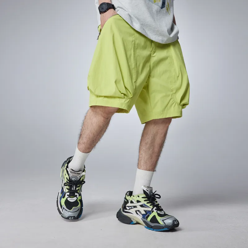 Guuka Casual Shorts Men Neon Green-5