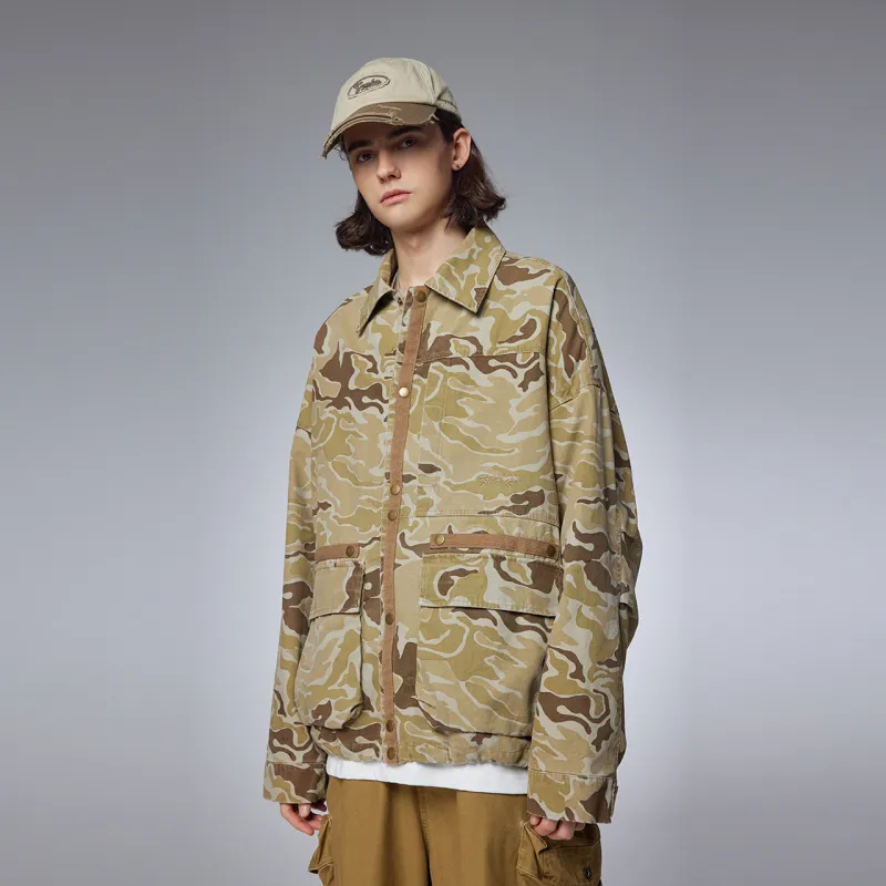 Guuka Jackets Coats Men's Khaki-7