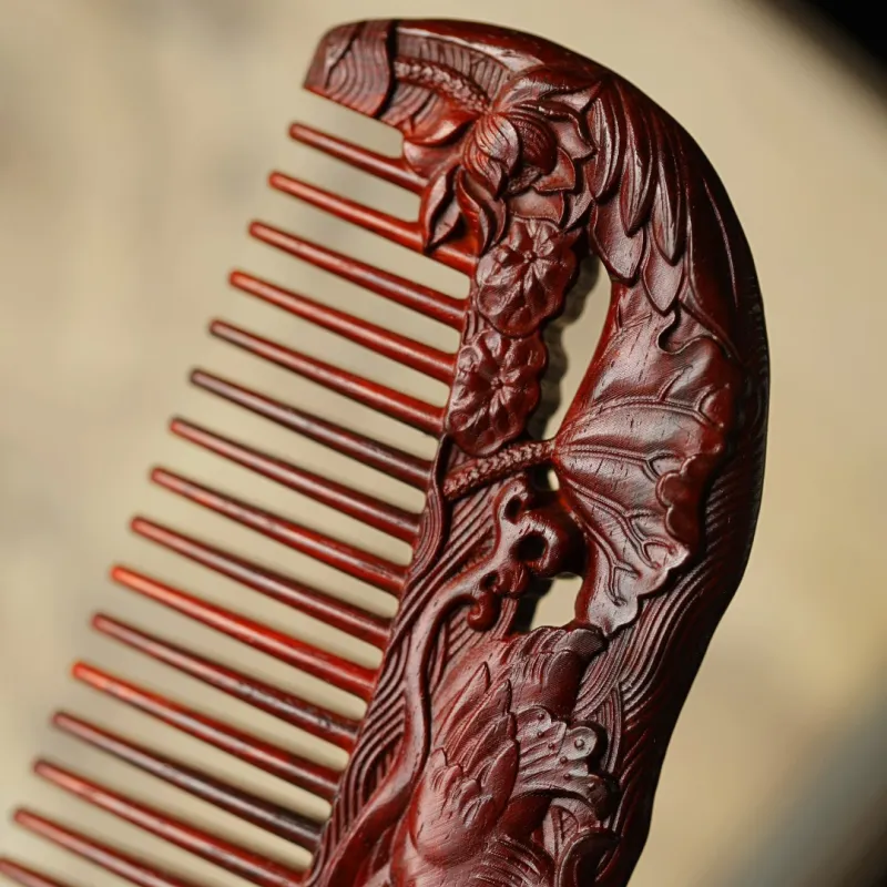 FANGYUANXIAOFU Rosewood Wooden Comb Women's-7