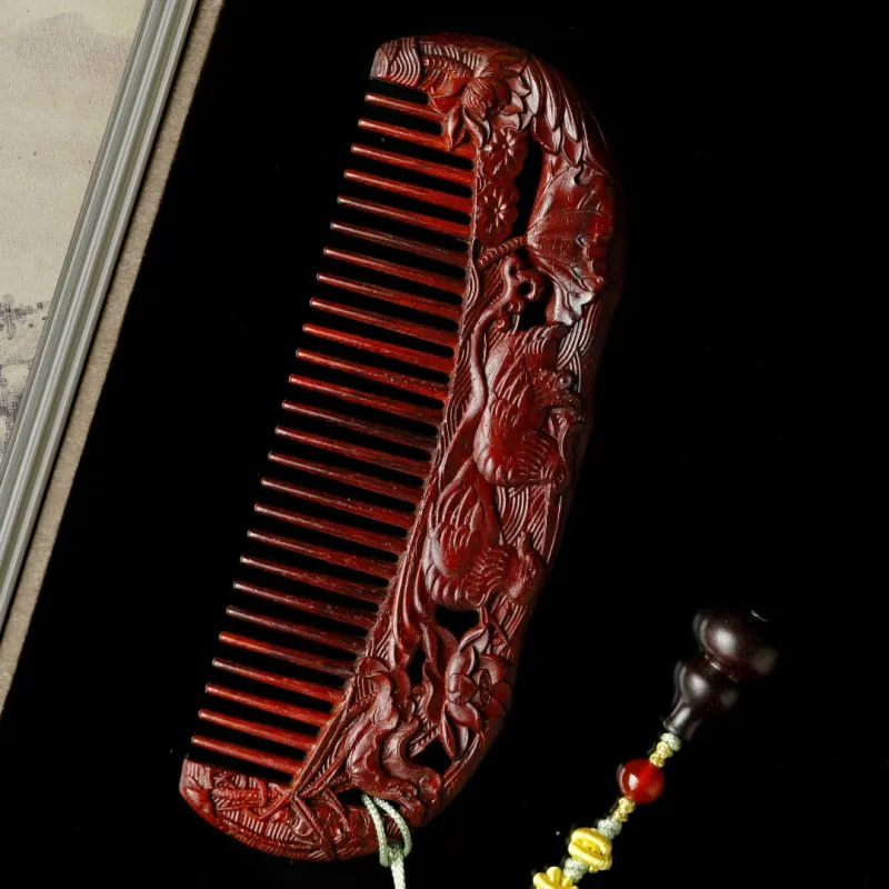 FANGYUANXIAOFU Rosewood Wooden Comb Women's-3
