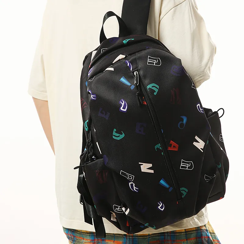 GOBLIN SHARKS 1759 Nylon Backpack Tubas Unisex White/Black-9