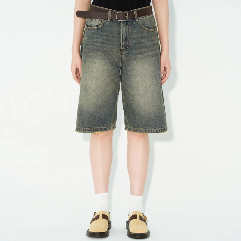 KORAKUBLUE Denim Shorts Unisex Vintage Blue-3