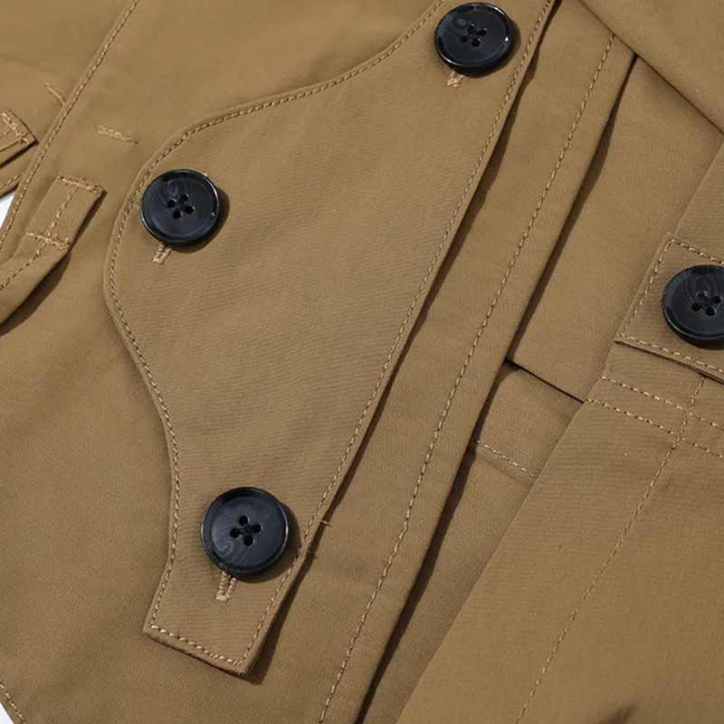 KORAKUBLUE Jackets Coats Unisex British Khaki-4