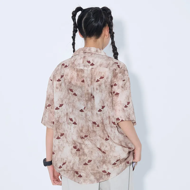 KORAKUBLUE Shirt Unisex Mushroom Brown-2