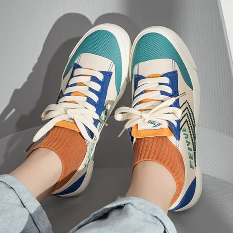 Dafu Leaps Forward Anti-Slip And Wear-Resistant Breathable Low-Top Canvas Shoes Unisex Green Beige Blue-3