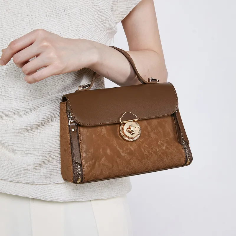 MEXICAN Polyurethane Handbag Regular Women's Tan/Apricot-1