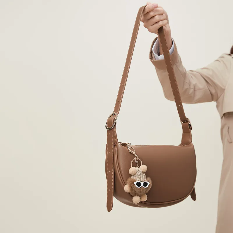 MEXICAN Polyurethane Shoulder Bag, Crossbody Bag Women's Brown/Ecru & Brown/Gray Green/Black-3