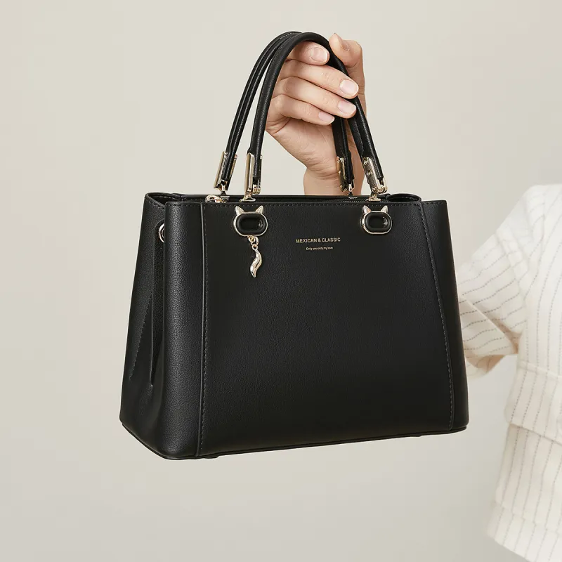 MEXICAN Polyurethane Crossbody Bag, One Shoulder Handbag Regular Women's Apricot Camel/Black/Ecru-9