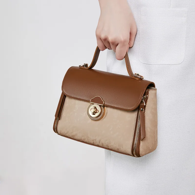 MEXICAN Polyurethane Handbag Regular Women's Tan/Apricot-7