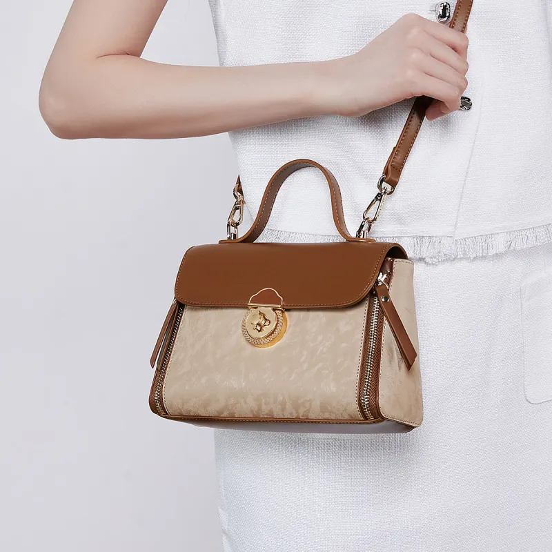 MEXICAN Polyurethane Handbag Regular Women's Tan/Apricot-8
