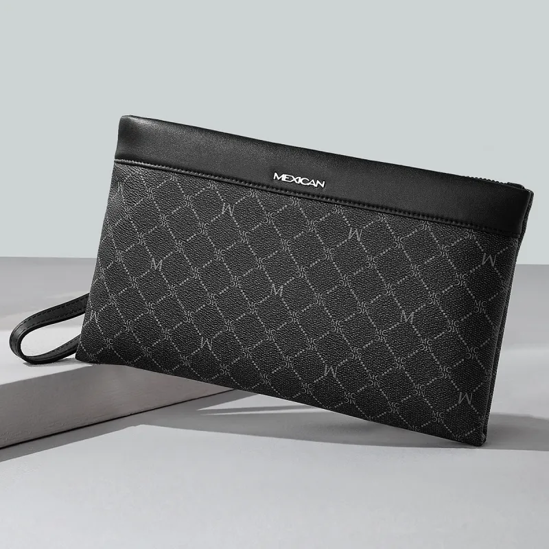 MEXICAN PVC Clutch Men's Dark Gray-1