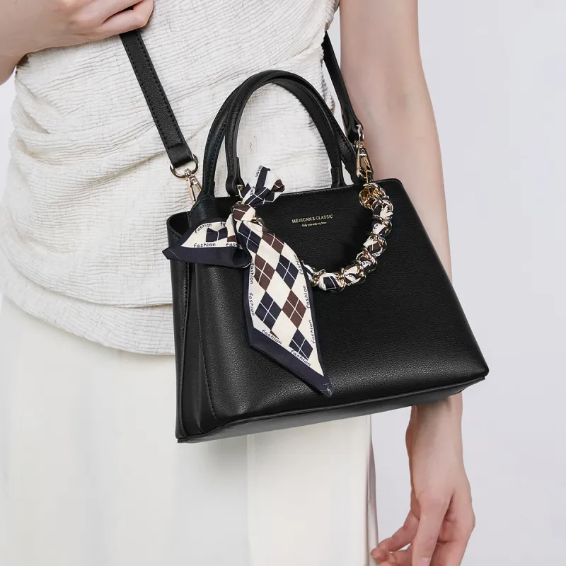 MEXICAN Polyurethane Leather Crossbody One Shoulder Handbag Women's Multicolor-2