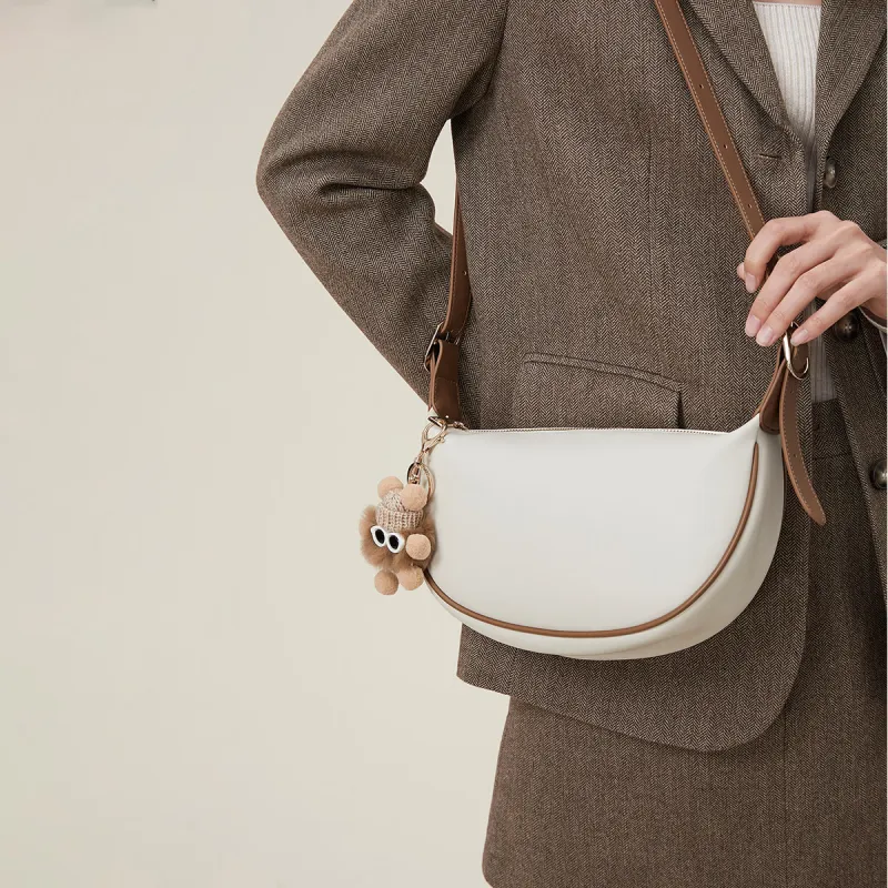 MEXICAN Polyurethane Shoulder Bag, Crossbody Bag Women's Brown/Ecru & Brown/Gray Green/Black-10
