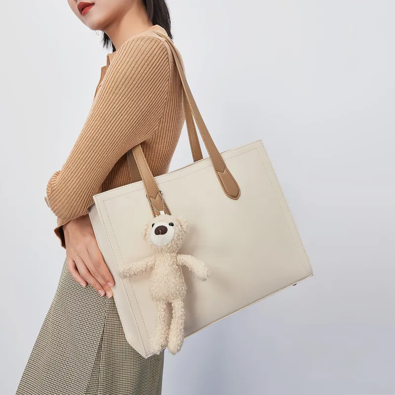 MEXICAN Cow Leather Bag, Tote Bag, Women's Bag, Shoulder Bag Regular Women's Khaki-3