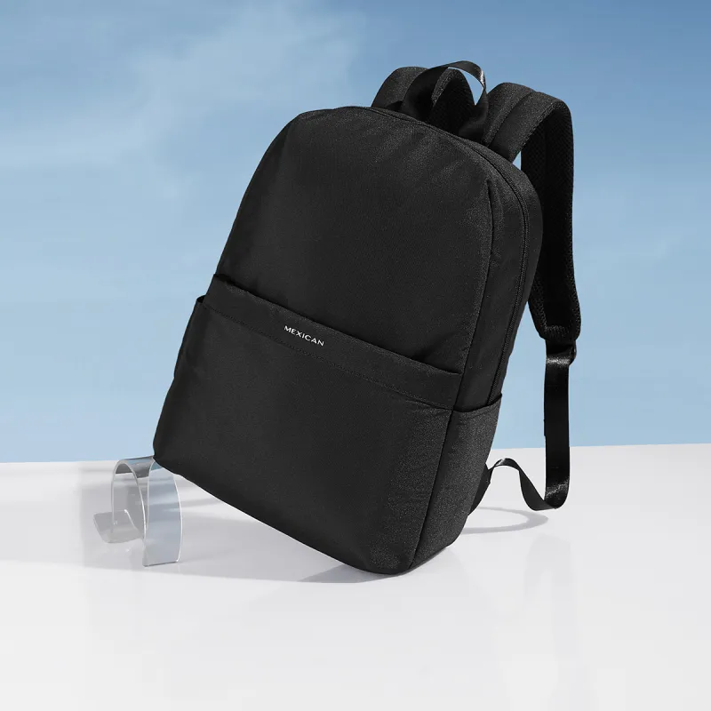 MEXICAN Fabric Backpack Regular Unisex Black-3