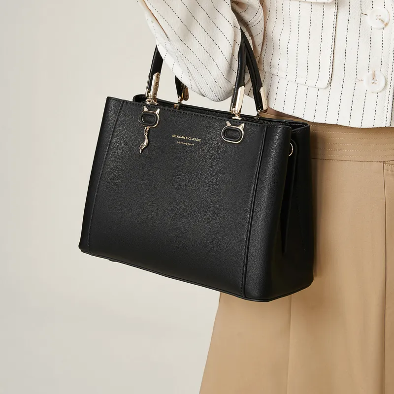 MEXICAN Polyurethane Crossbody Bag, One Shoulder Handbag Regular Women's Apricot Camel/Black/Ecru-8