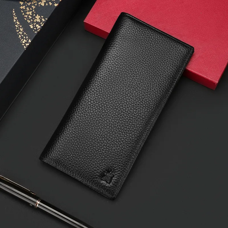 MEXICAN Cow Leather Wallet Men's Black/Coffee-1
