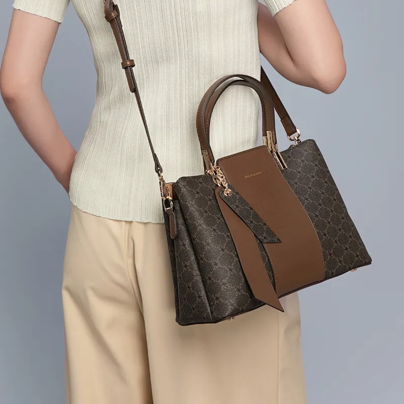 MEXICAN Polyurethane Crossbody Bag, Shoulder Bag, Handbag Regular Women's Dark Brown-5