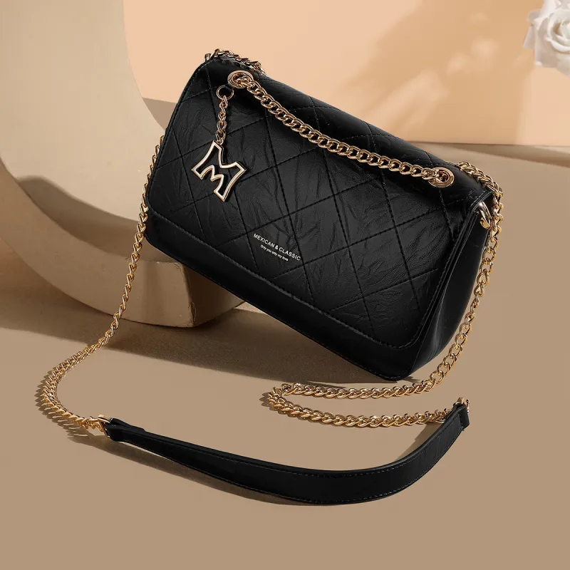 MEXICAN PU Shoulder Bag, Crossbody Bag Women's White/Black-3
