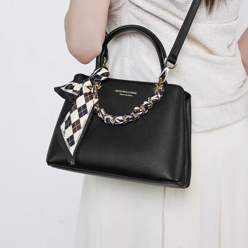 MEXICAN Polyurethane Leather Crossbody One Shoulder Handbag Women's Multicolor-3
