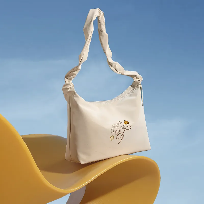 MEXICAN Polyurethane Leather Shoulder Bag, Crossbody Bag Women's Ecru-3