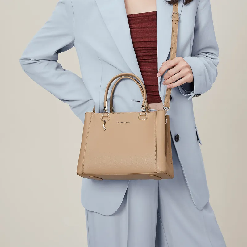 MEXICAN Polyurethane Crossbody Bag, One Shoulder Handbag Regular Women's Apricot Camel/Black/Ecru-4