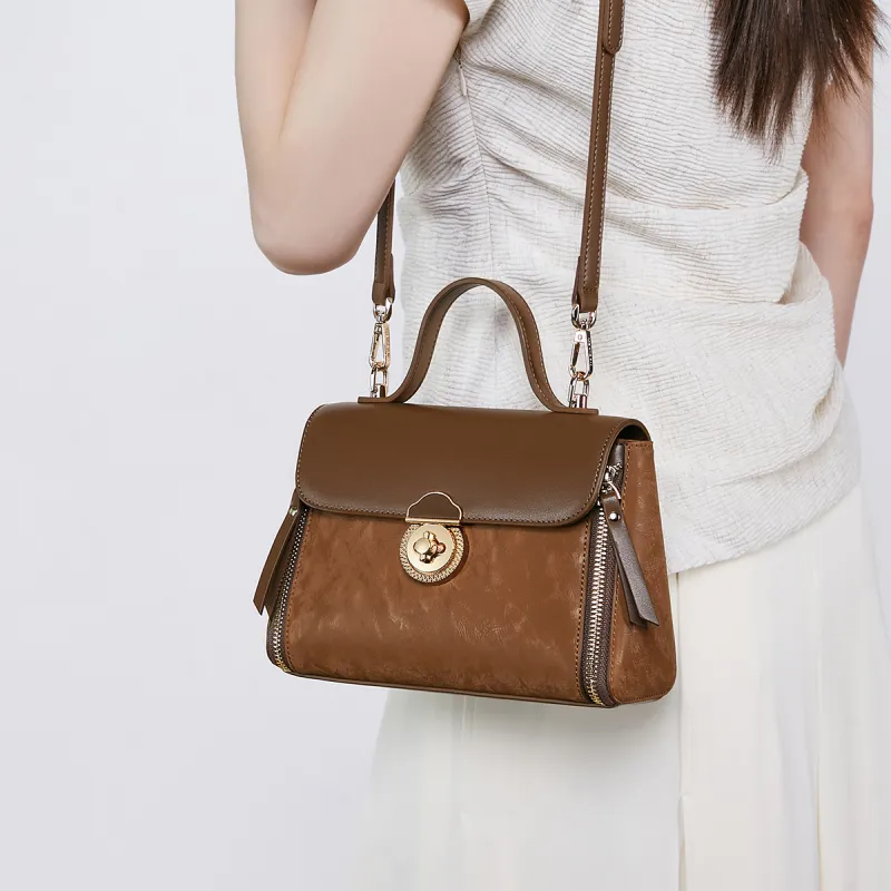 MEXICAN Polyurethane Handbag Regular Women's Tan/Apricot-4