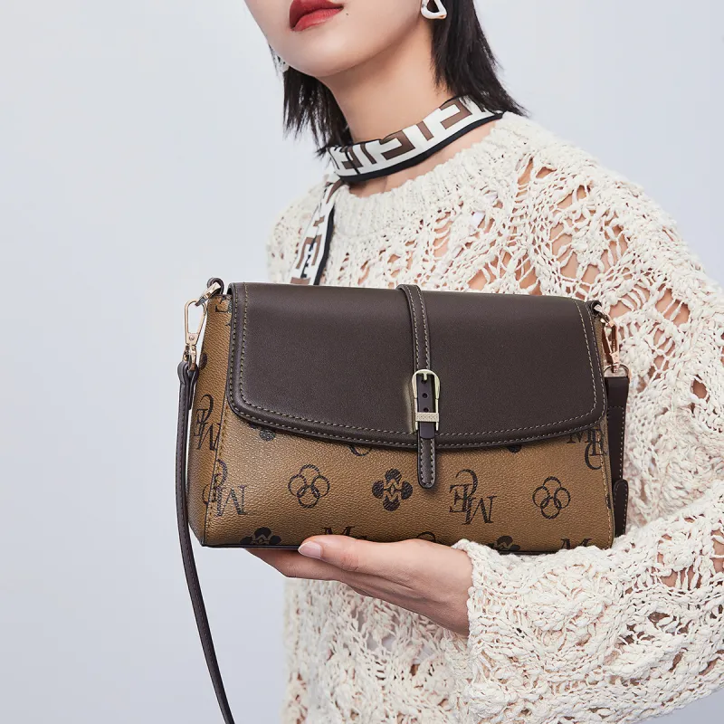 MEXICAN Polyurethane Shoulder Bag, Crossbody Bag Women's Ecru & Apricot/Brown & Dark Coffee/Dark Brown & Brown-8