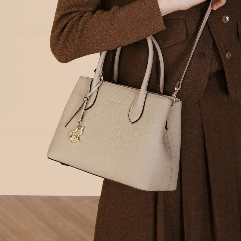 MEXICAN Cow Leather, Synthetic Leather Crossbody Bag, Shoulder Bag, Mom Bag, Handbag Women's Black/Khaki/Ecru-11