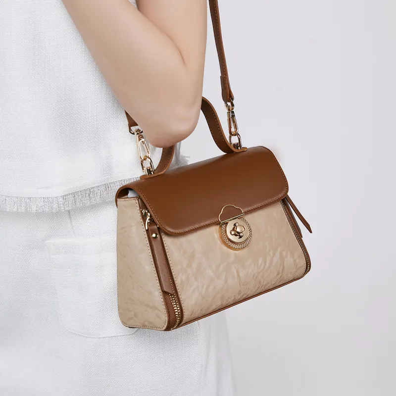 MEXICAN Polyurethane Handbag Regular Women's Tan/Apricot-9