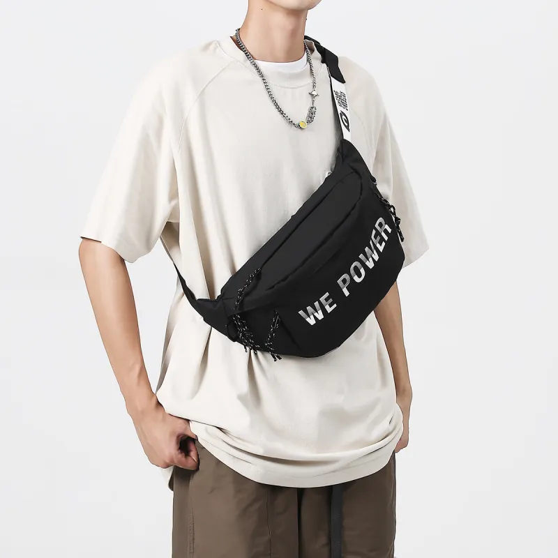 MEXICAN Fabric Crossbody Bag, Sling Bag Regular Unisex Black & White/Black & Orange-4
