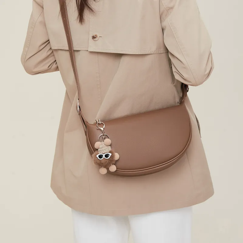 MEXICAN Polyurethane Shoulder Bag, Crossbody Bag Women's Brown/Ecru & Brown/Gray Green/Black-4