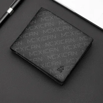 MEXICAN Cow Leather Wallet Regular Men's Black