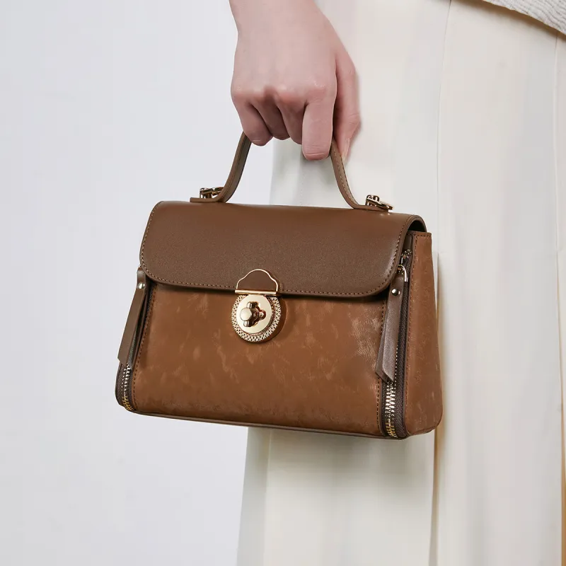 MEXICAN Polyurethane Handbag Regular Women's Tan/Apricot-2