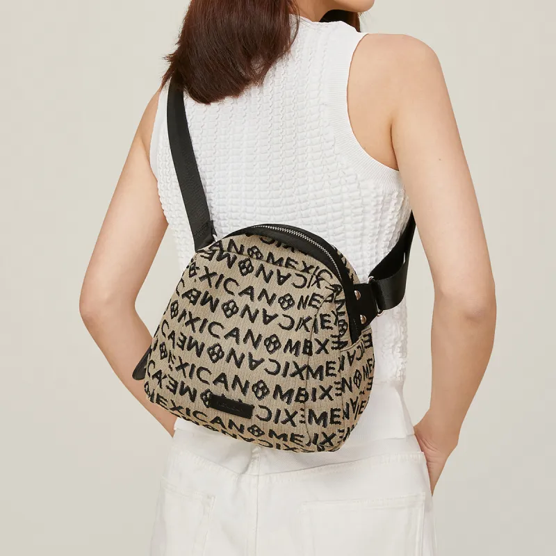 MEXICAN Fabric Shoulder Bag Regular Women's Black-2