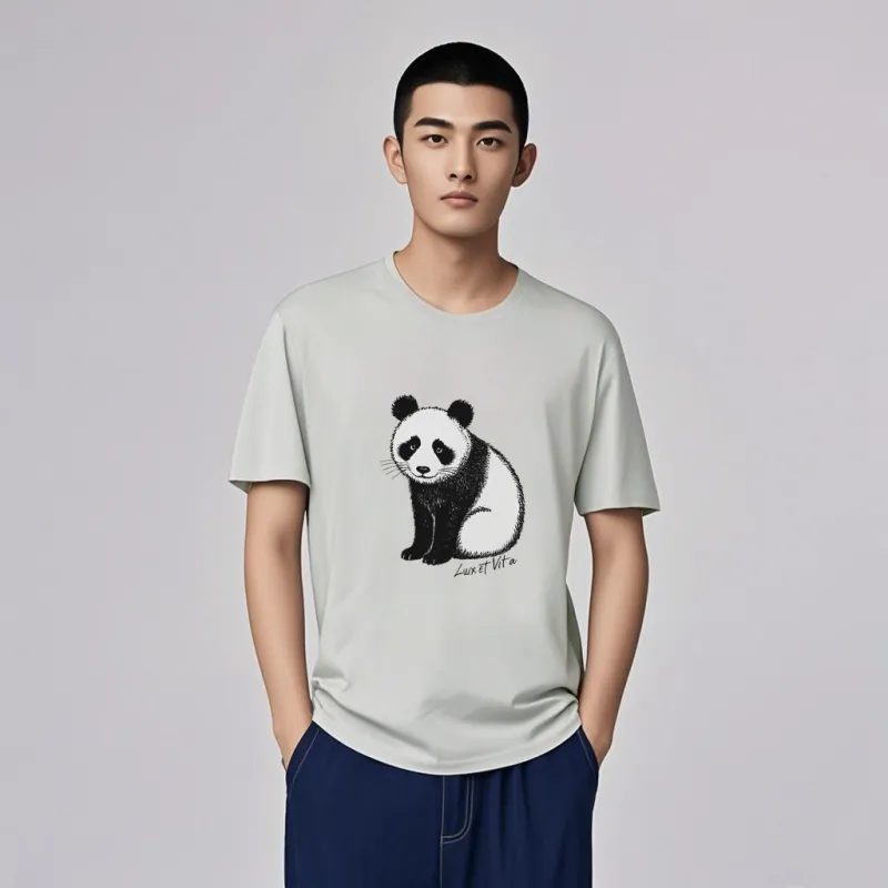 LUX ET VITA T Shirt Unisex Gray White-6