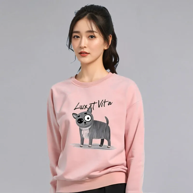 LUX ET VITA Sweatshirt Unisex Pink-4