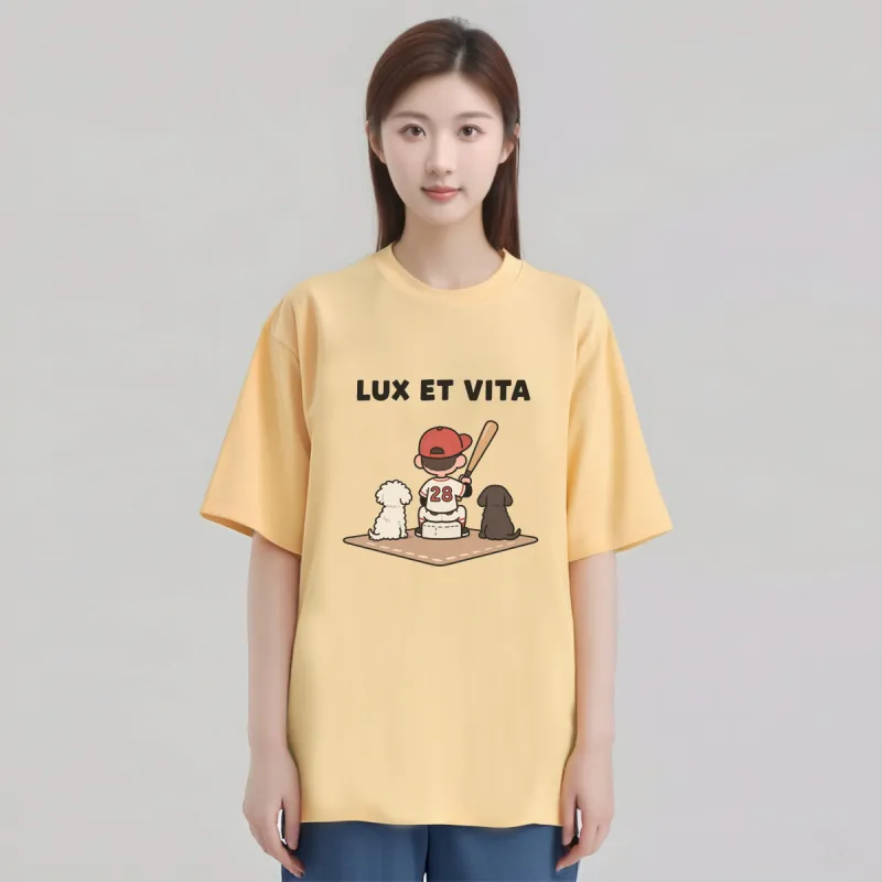 LUX ET VITA Summer T Shirt Unisex-16