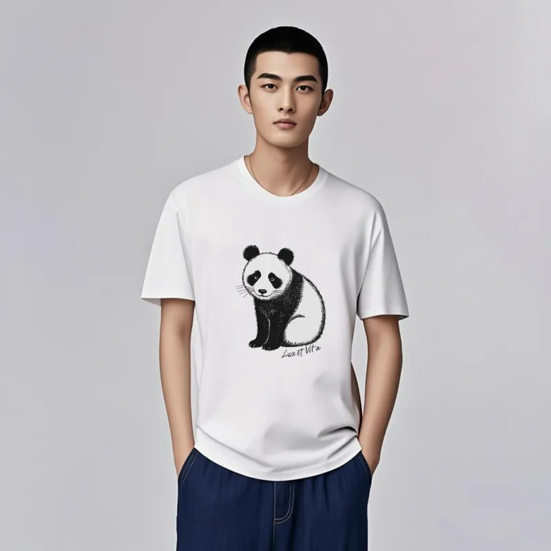 LUX ET VITA T Shirt Unisex Gray White-2