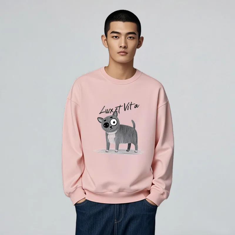LUX ET VITA Sweatshirt Unisex Pink-2
