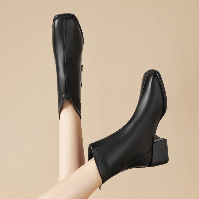 DAPHNE Ankle Boots Women's Khaki/Black/Beige-13