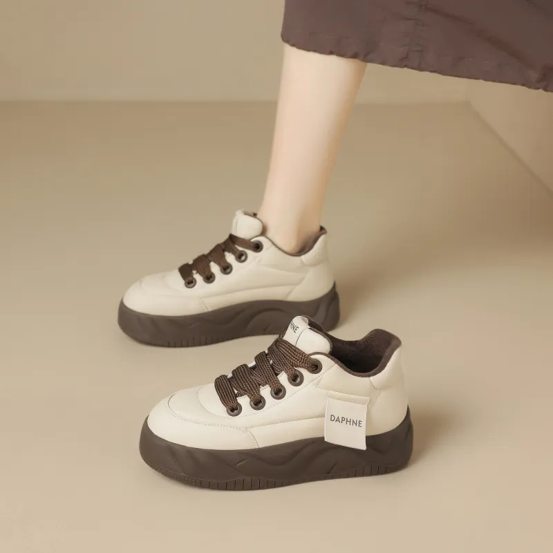 DAPHNE Abrasion-Resistant Low-Top Chunky Sneakers Women's-11