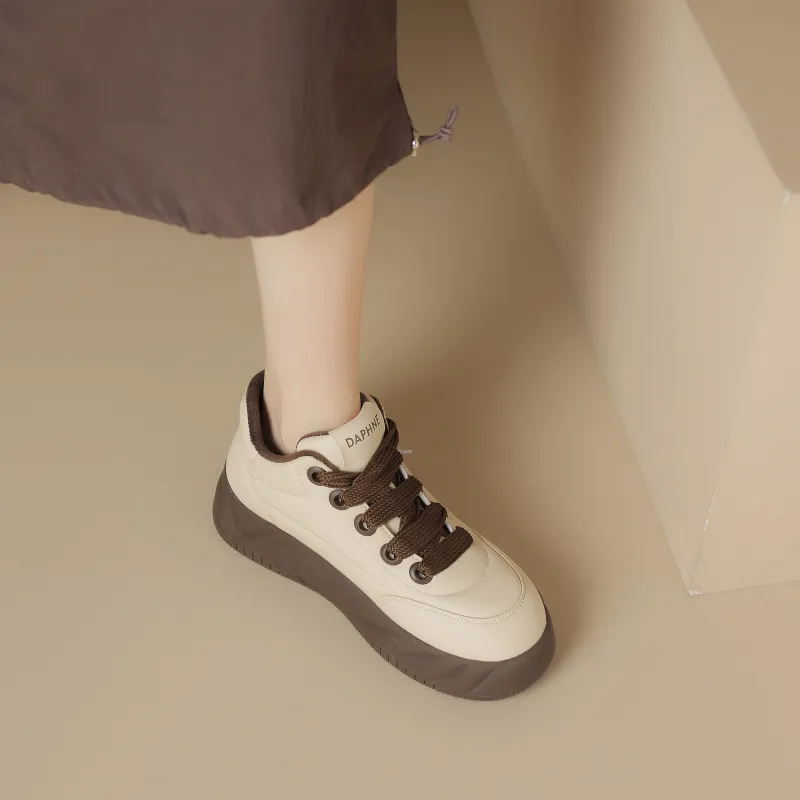 DAPHNE Abrasion-Resistant Low-Top Chunky Sneakers Women's-12